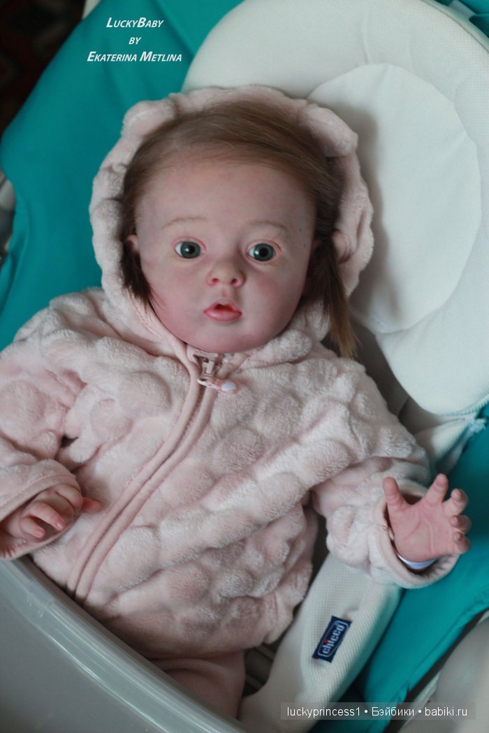 Кукла реборн Танечка, мы до прошили волосики