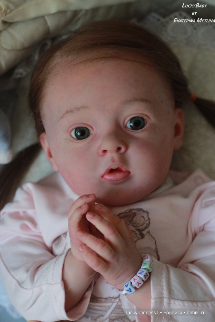 Кукла реборн Танечка, мы до прошили волосики