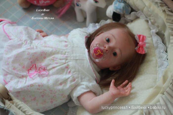 Кукла реборн Танечка, мы до прошили волосики