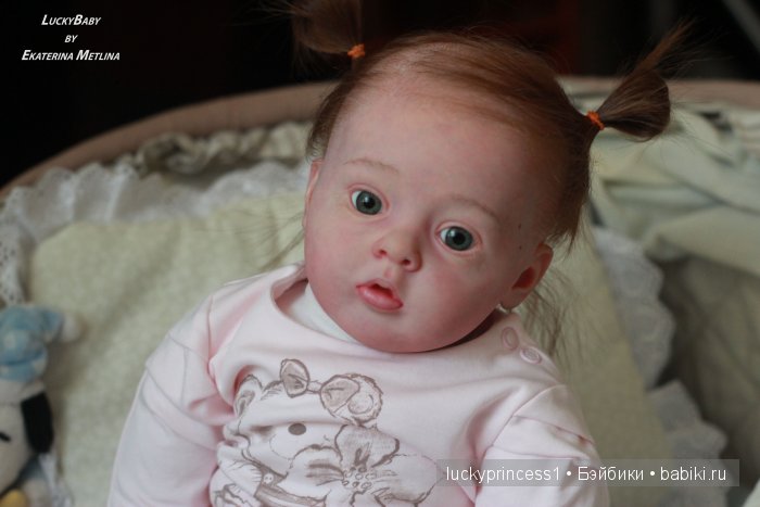 Кукла реборн Танечка, мы до прошили волосики