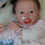 Кукла реборн Танечка, мы до прошили волосики