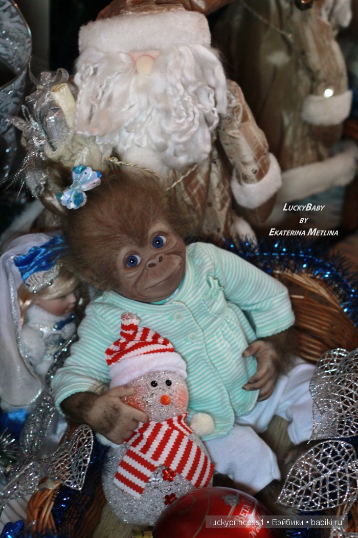 Monkey Monita with blue sky eyes... Кукла реборн Екатерины Метлиной