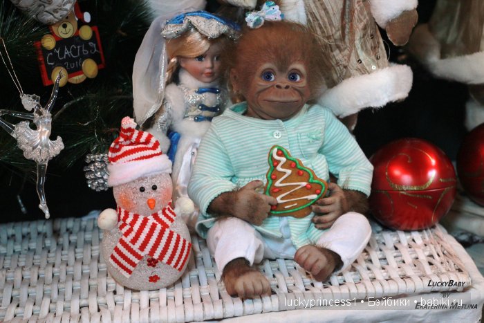 Monkey Monita with blue sky eyes... Кукла реборн Екатерины Метлиной (фото 9)