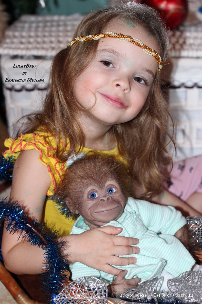 Monkey Monita with blue sky eyes... Кукла реборн Екатерины Метлиной