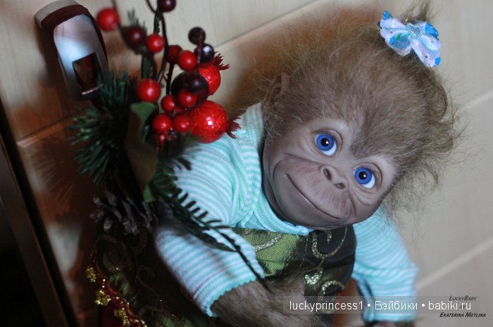 Monkey Monita with blue sky eyes... Кукла реборн Екатерины Метлиной