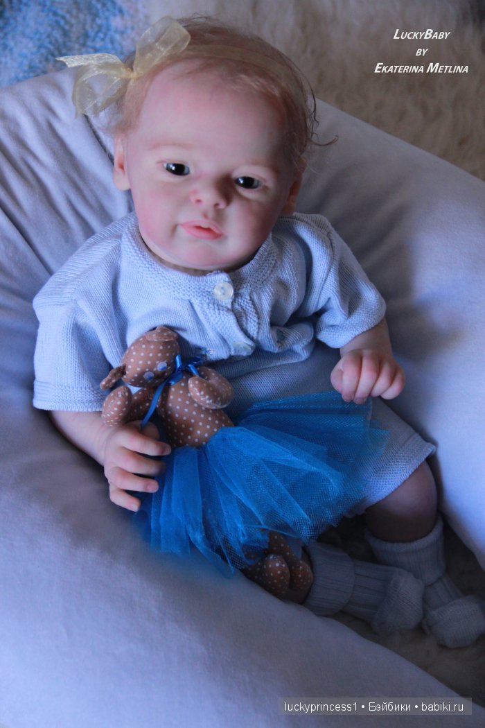 Ангелочек из молда Ларри, кукла реборн Екатерины Метлиной