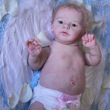 Ангелочек из молда Ларри, кукла реборн Екатерины Метлиной