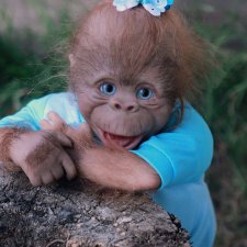 Моя третья обезьянка Анфиска, молд Бинки от Дениз Пратт