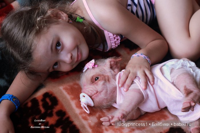 Свинка Хлоя. Часть 2 — Куклы Реборн (Reborn): работы мастеров (фото 8)