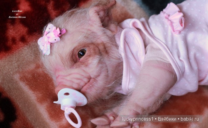 Свинка Хлоя. Часть 2 — Куклы Реборн (Reborn): работы мастеров (фото 6)