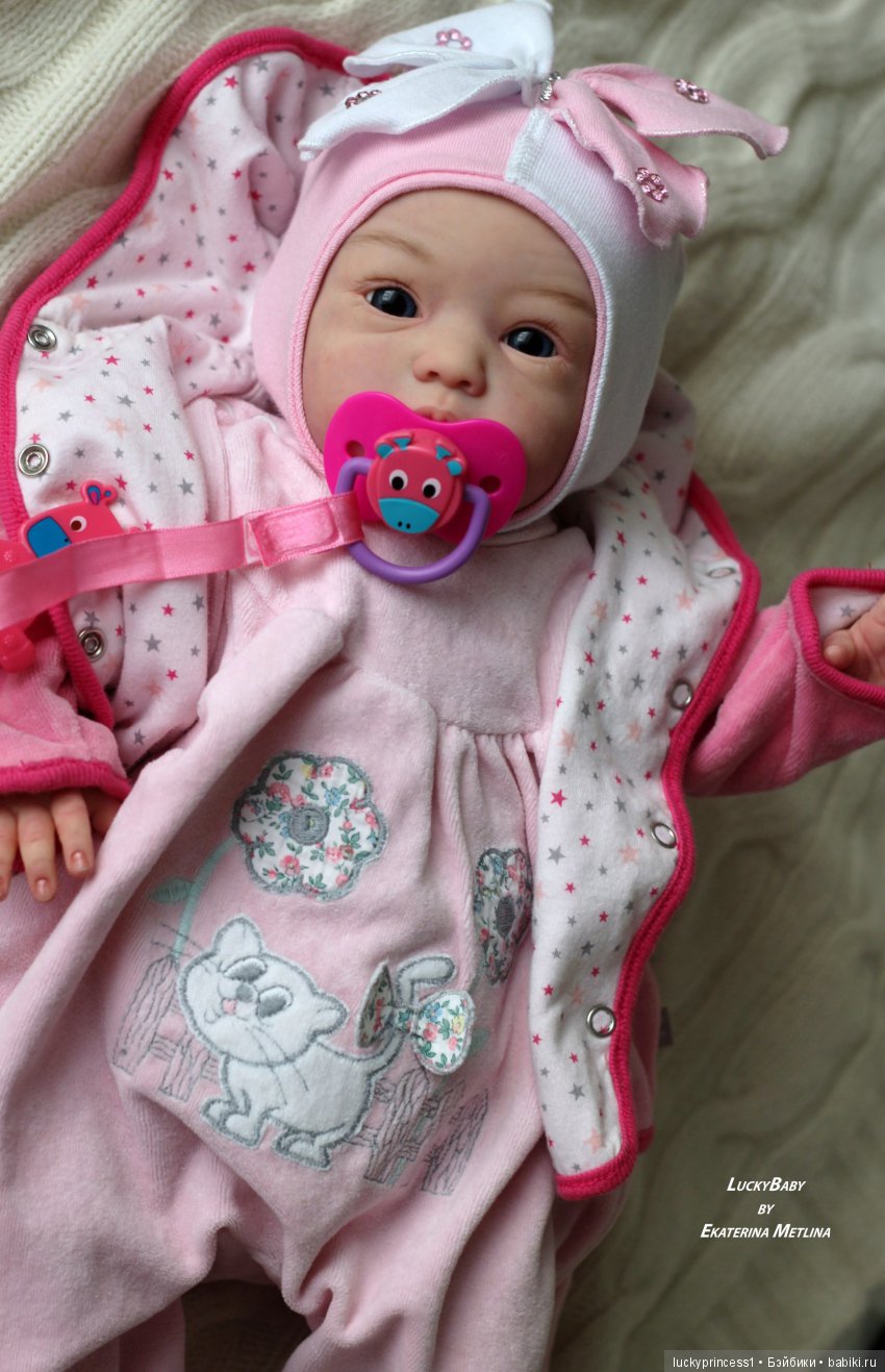 Кнопочка Эви. Кукла реборн из молда Maike by Gudrun Legler