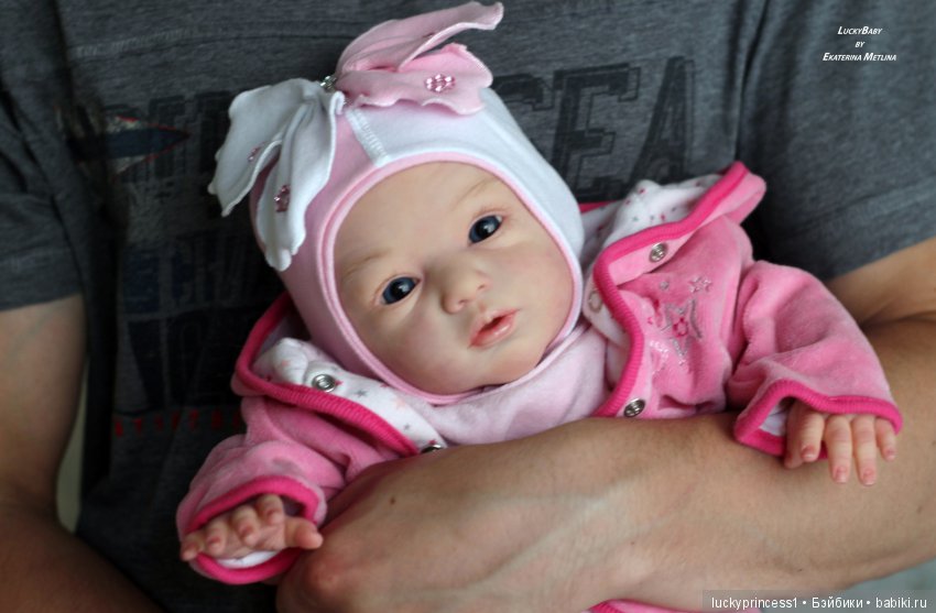 Кнопочка Эви. Кукла реборн из молда Maike by Gudrun Legler (фото 4)