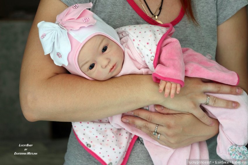 Кнопочка Эви. Кукла реборн из молда Maike by Gudrun Legler