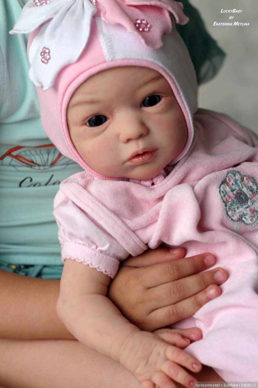 Кнопочка Эви. Кукла реборн из молда Maike by Gudrun Legler