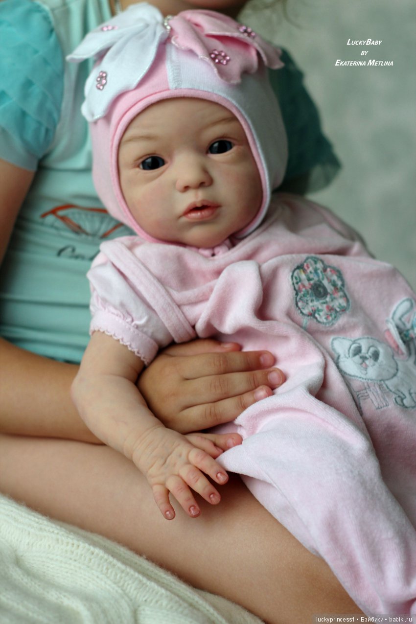 Кнопочка Эви. Кукла реборн из молда Maike by Gudrun Legler