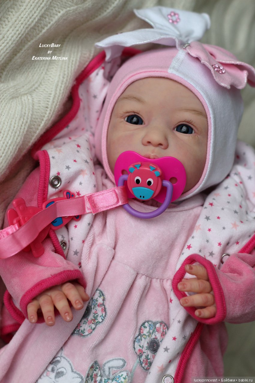 Кнопочка Эви. Кукла реборн из молда Maike by Gudrun Legler