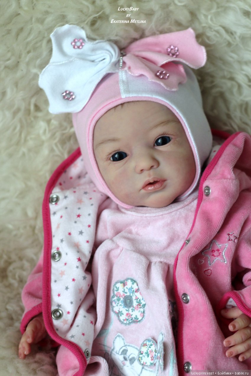 Кнопочка Эви. Кукла реборн из молда Maike by Gudrun Legler