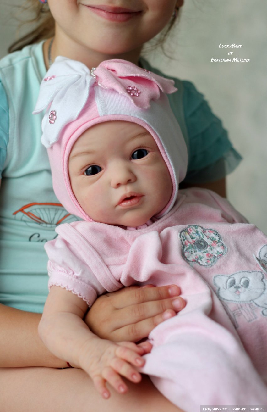 Кнопочка Эви. Кукла реборн из молда Maike by Gudrun Legler
