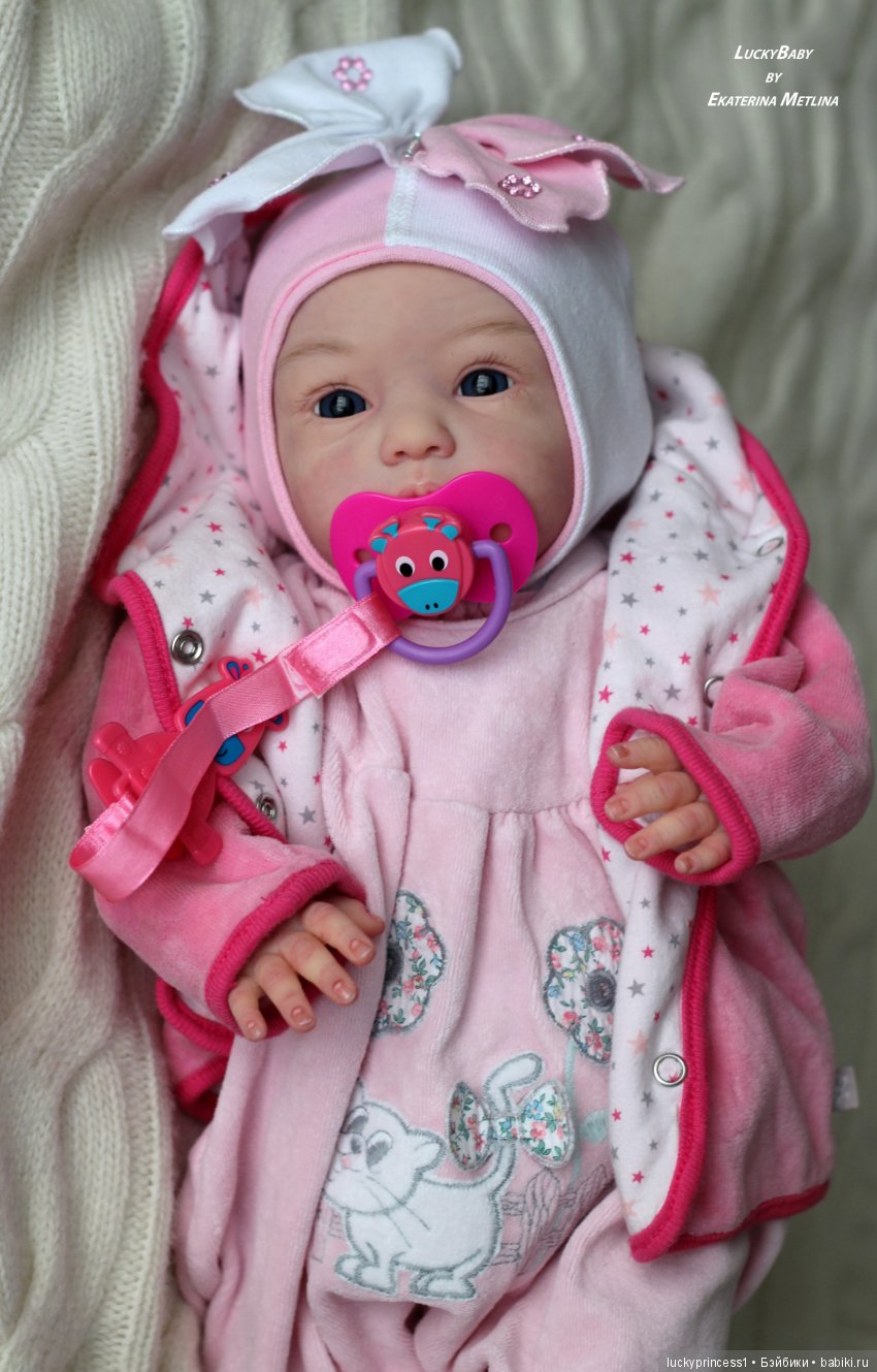 Кнопочка Эви. Кукла реборн из молда Maike by Gudrun Legler