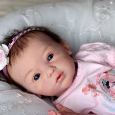 Кнопочка Эви. Кукла реборн из молда Maike by Gudrun Legler