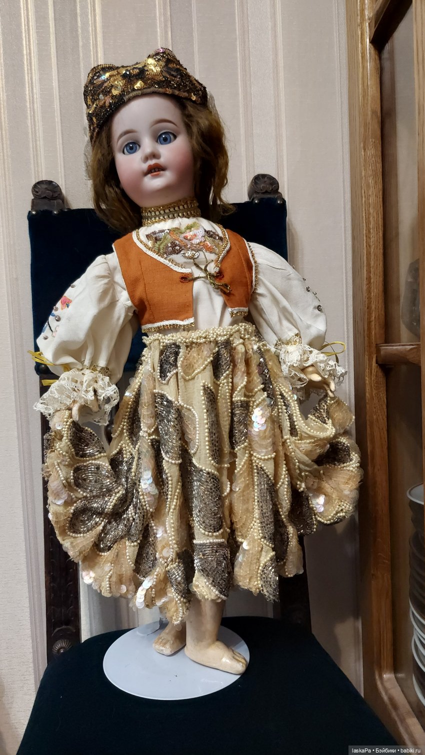 И случилась любовь. 1894 — Антикварные куклы Armand Marseille (AM): молд 390 (фото 7)