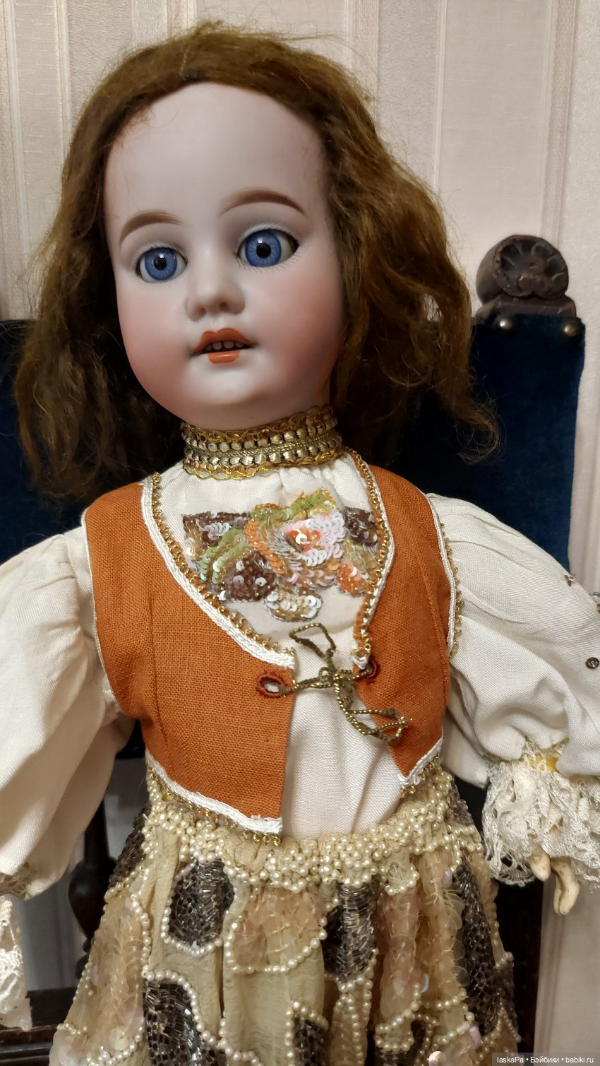 И случилась любовь. 1894 — Антикварные куклы Armand Marseille (AM): молд 390 (фото 3)