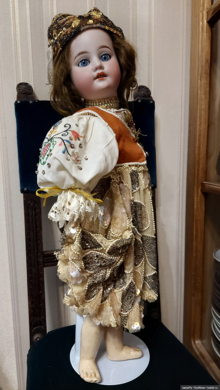 И случилась любовь. 1894 — Антикварные куклы Armand Marseille (AM): молд 390 (фото 4)