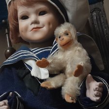 Обезьянка Штайф - игрушка для куклы