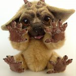 Драконособака на заказ. Авторская игрушка Анны Добряковой