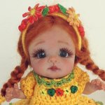 Малышка Алечка, авторская кукла от Анны Добряковой