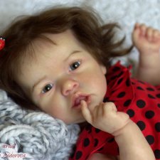 Кукла-реборн Саския! Божья коровка