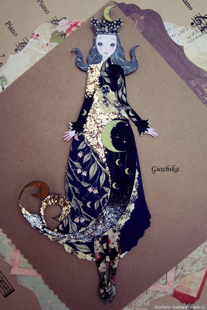 Делаю бумажных кукол: "Колыбельная"