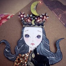 Делаю бумажных кукол: "Колыбельная"