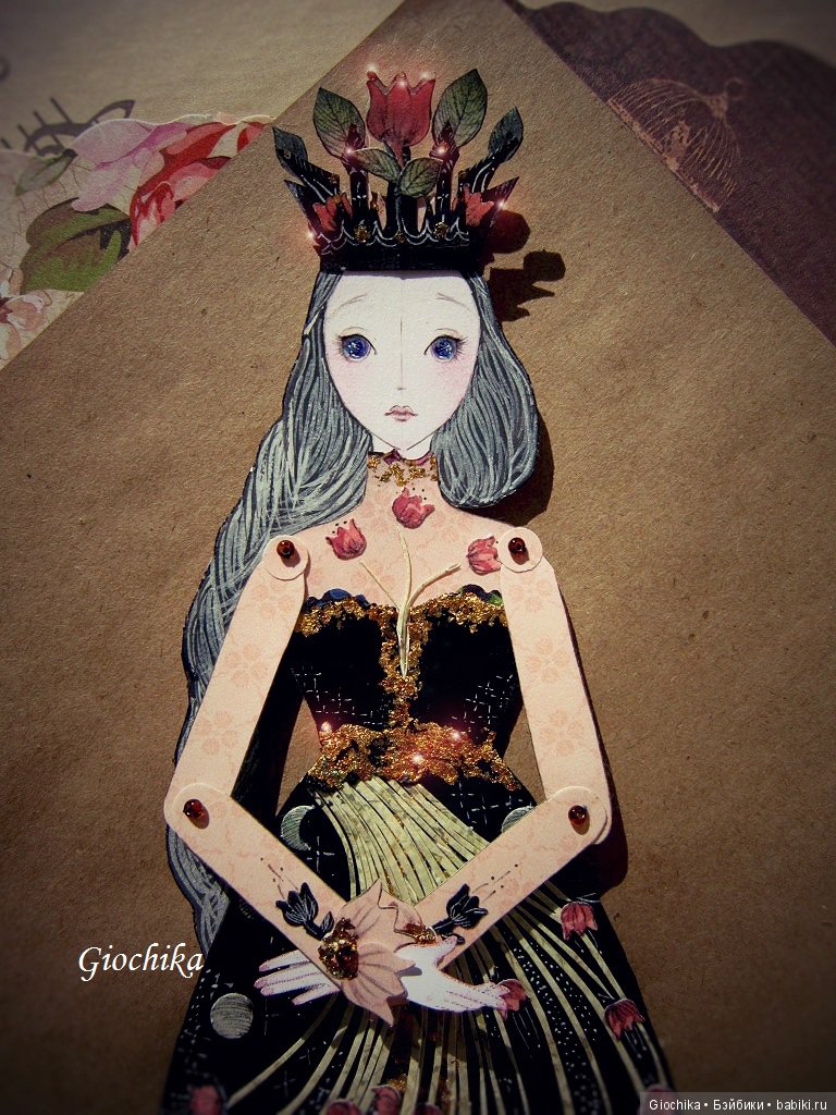 Делаю бумажных кукол Аленький цветочек (фото 3)