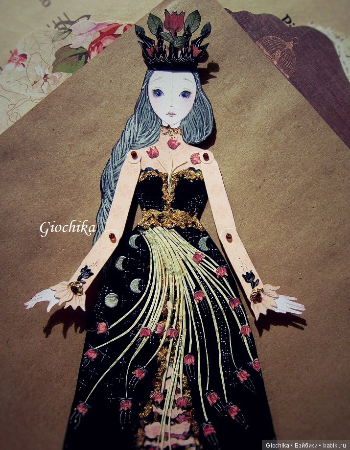 Делаю бумажных кукол Аленький цветочек (фото 2)