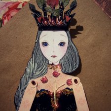 Делаю бумажных кукол Аленький цветочек