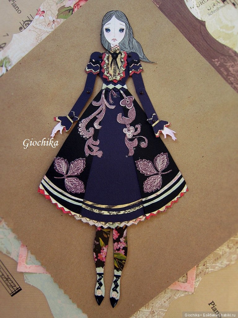 Делаю бумажных кукол: Алиса