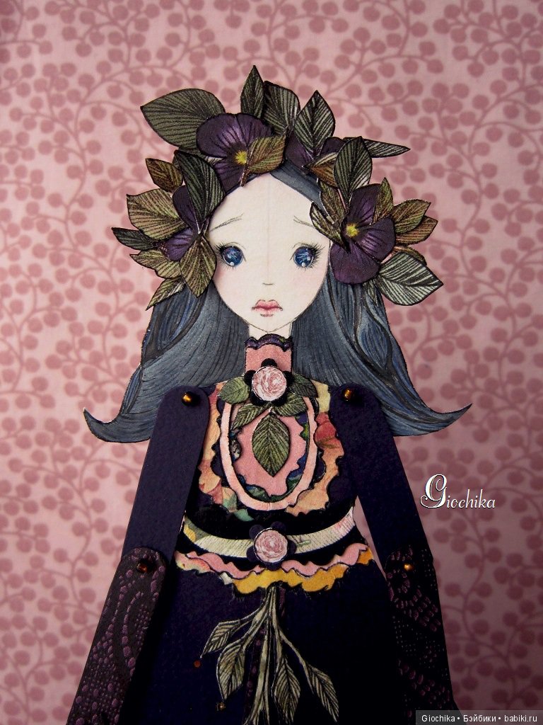 Делаю бумажных кукол "Фиалка перед грозой" (фото 2)