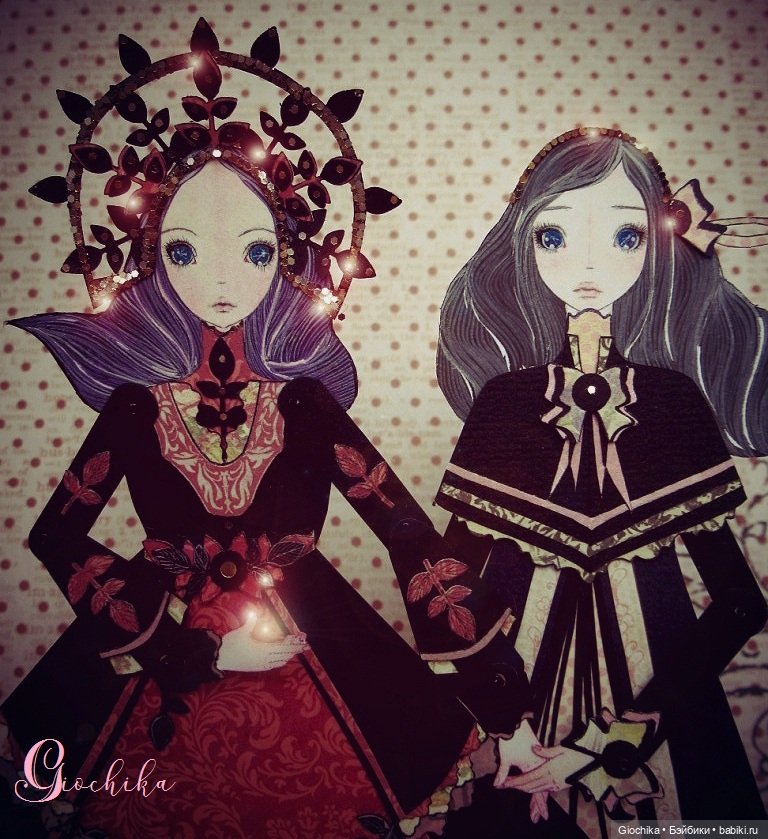 Мои бумажные куклы "Птицы полуночных садов" (фото 4)