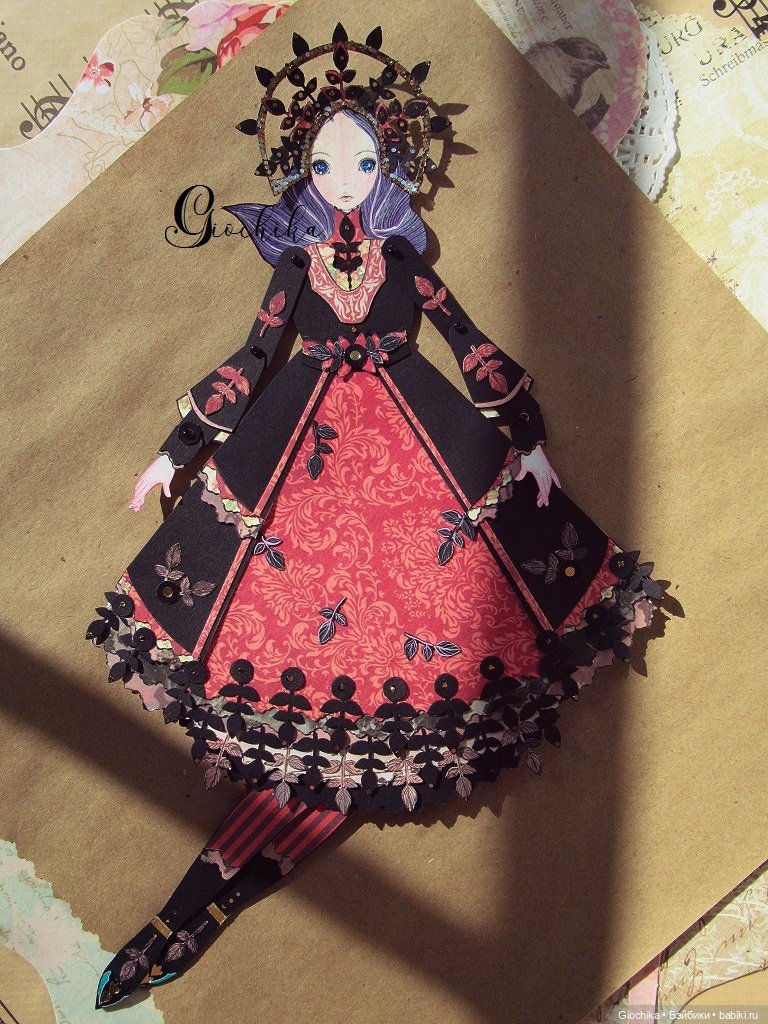 Мои бумажные куклы "Птицы полуночных садов" (фото 6)