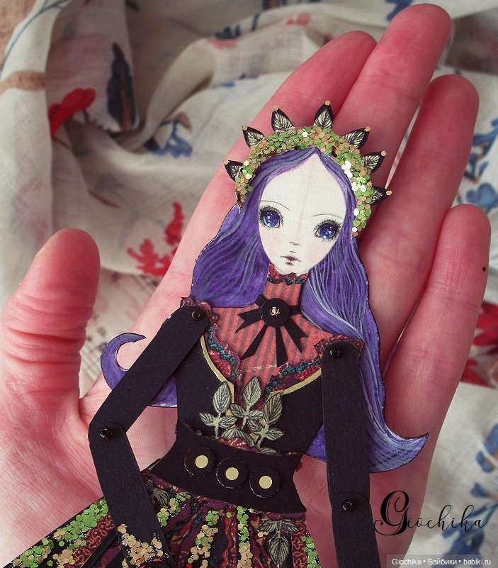 Мои бумажные куклы "В лепестках луны" (фото 6)