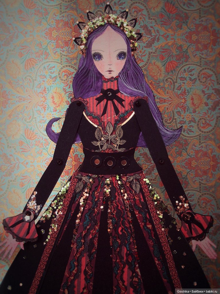 Мои бумажные куклы "В лепестках луны" (фото 3)