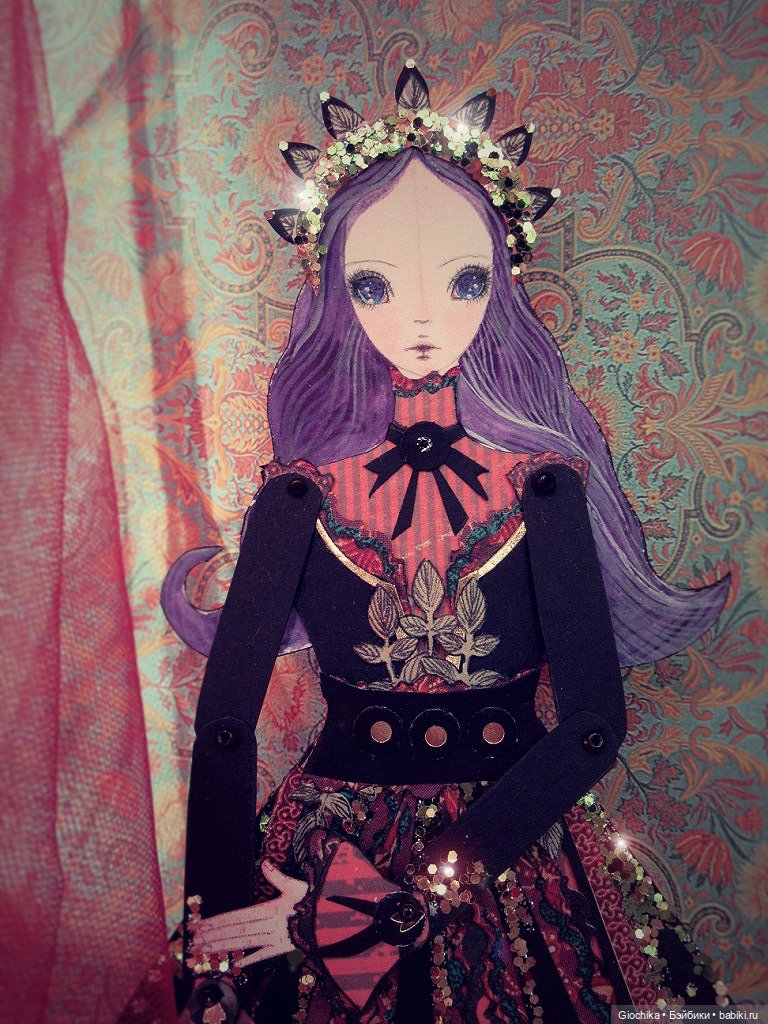 Мои бумажные куклы "В лепестках луны" (фото 4)