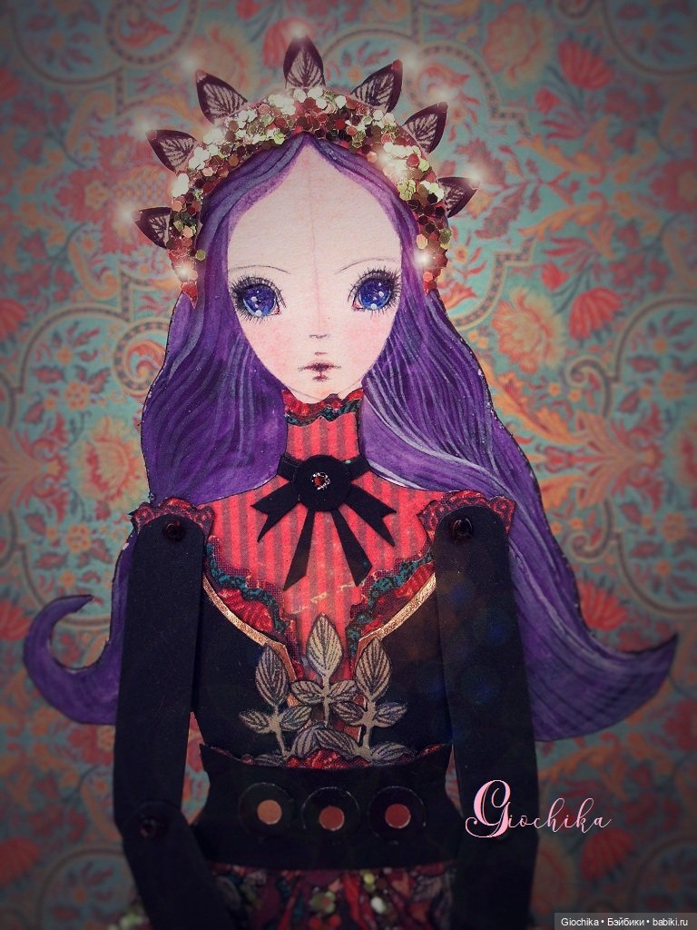 Мои бумажные куклы "В лепестках луны" (фото 2)