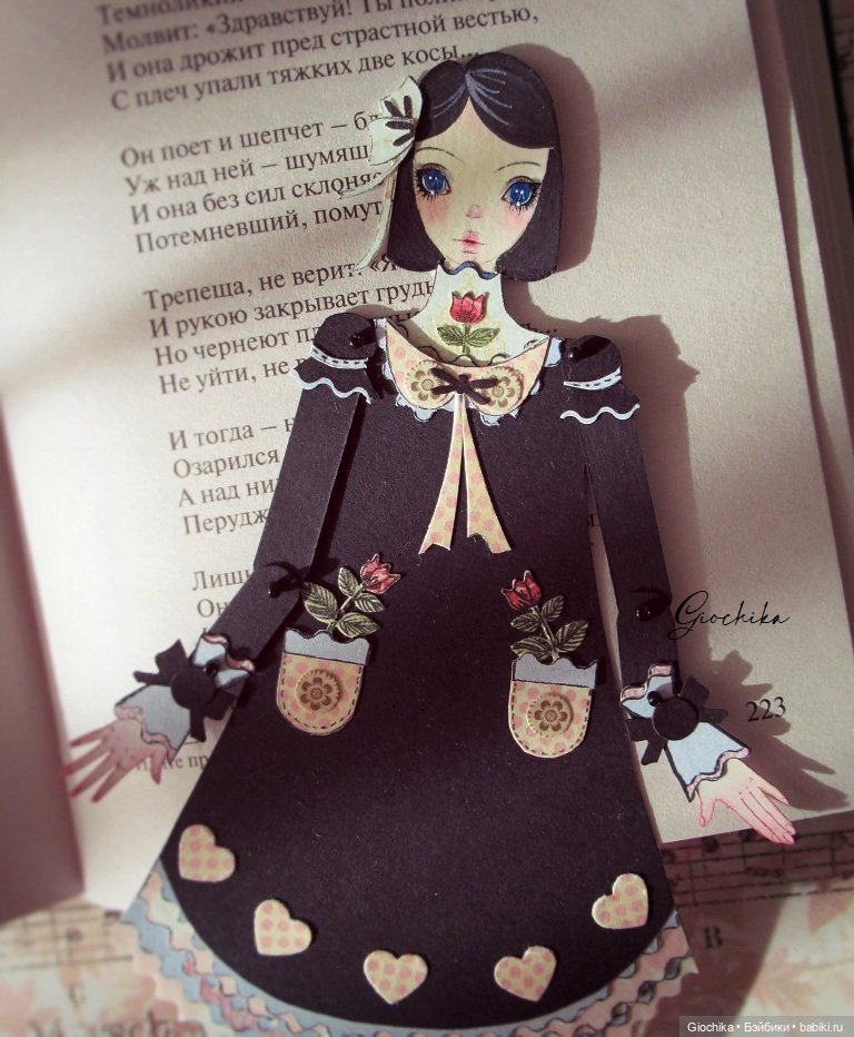 Моя бумажная кукла "Первые цветы" (фото 3)