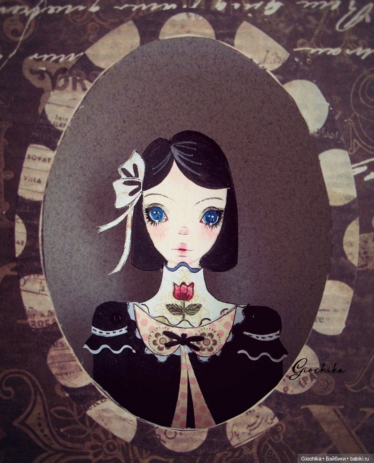 Моя бумажная кукла "Первые цветы"