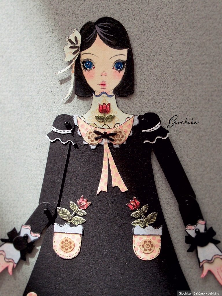 Моя бумажная кукла "Первые цветы" (фото 2)