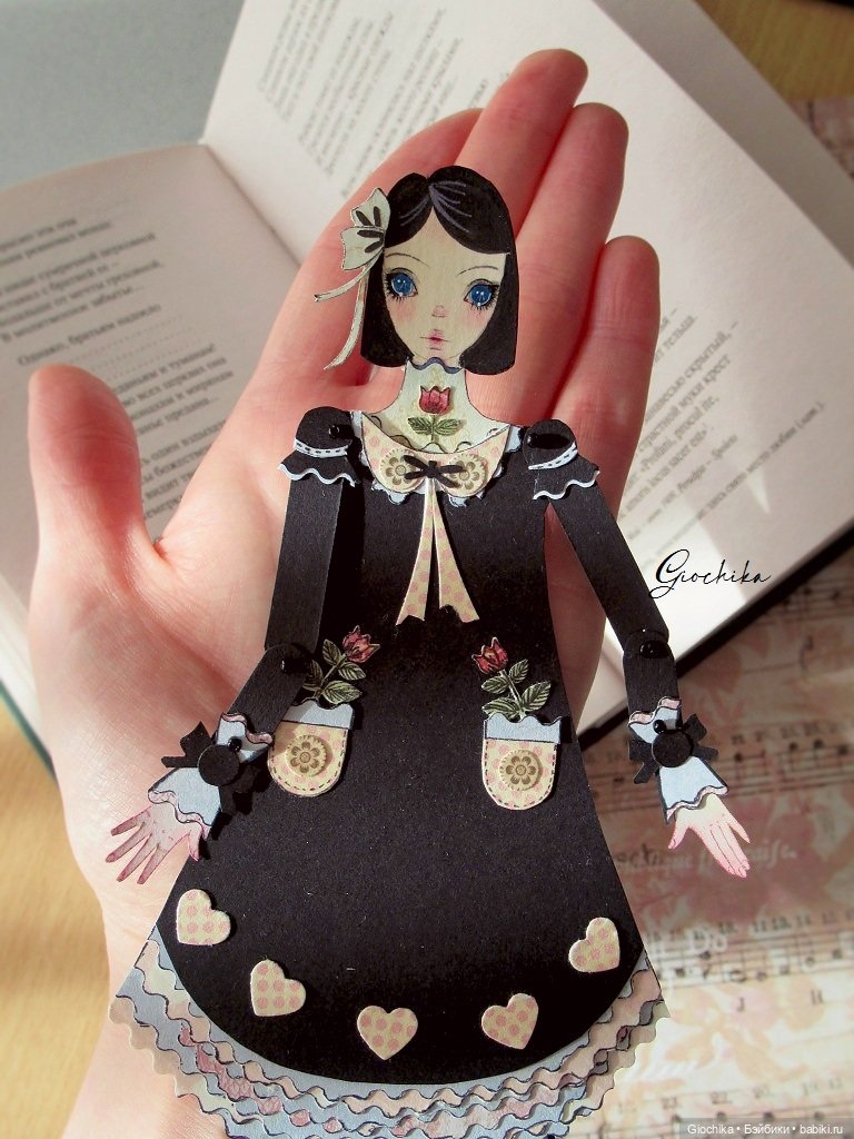 Моя бумажная кукла "Первые цветы" (фото 4)