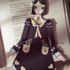 Моя бумажная кукла "Первые цветы"