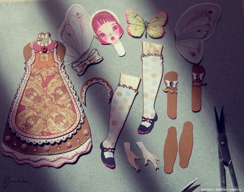 Куколки-бабочки (бумажные куклы) (фото 4)